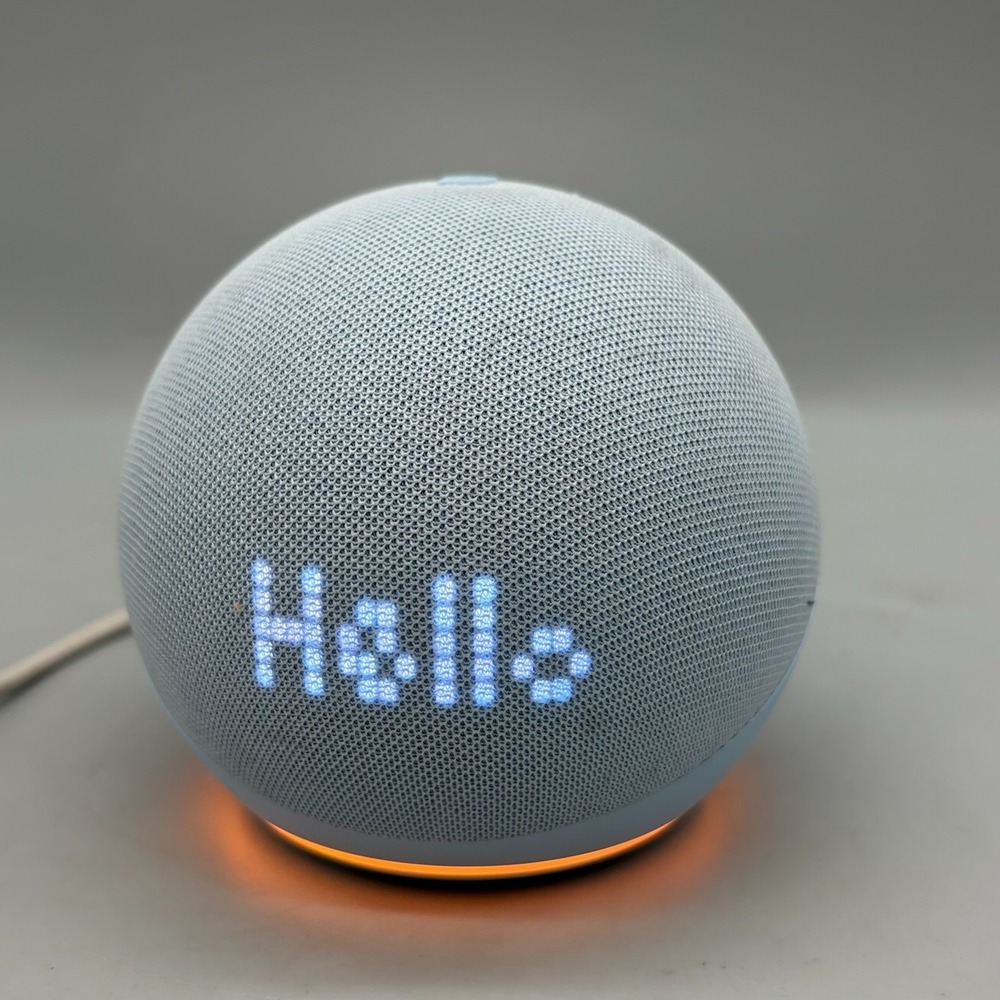 Amazon Echo Dot with Clock (5th Gen) - Cloud Blue